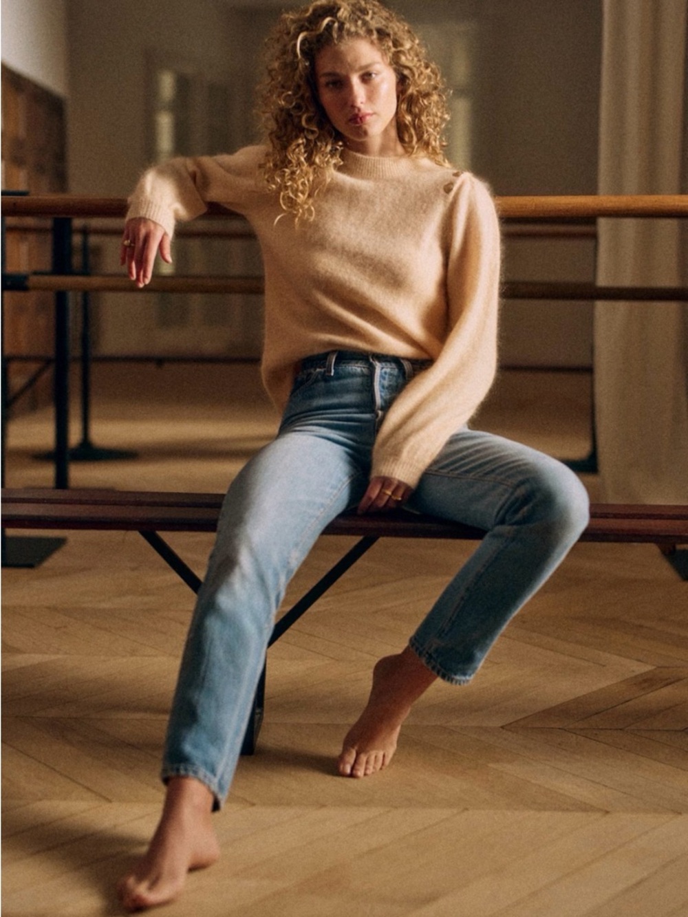 Sezane Juno Sweater in Linen